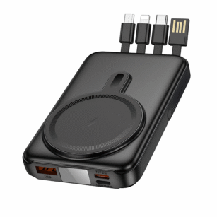 HOCO J135 Wireless & Wired Power Bank – Fast Charging, 10000mAh, Sleek & Smart Design