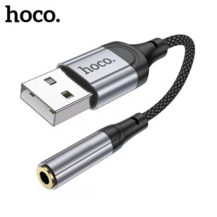 Hoco LS36 USB-A to 3.5mm Audio Adapter – Black