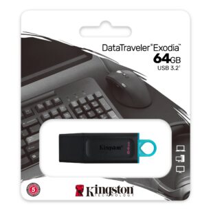 Kingston DataTraveler Exodia 64GB USB 3.2 – Black