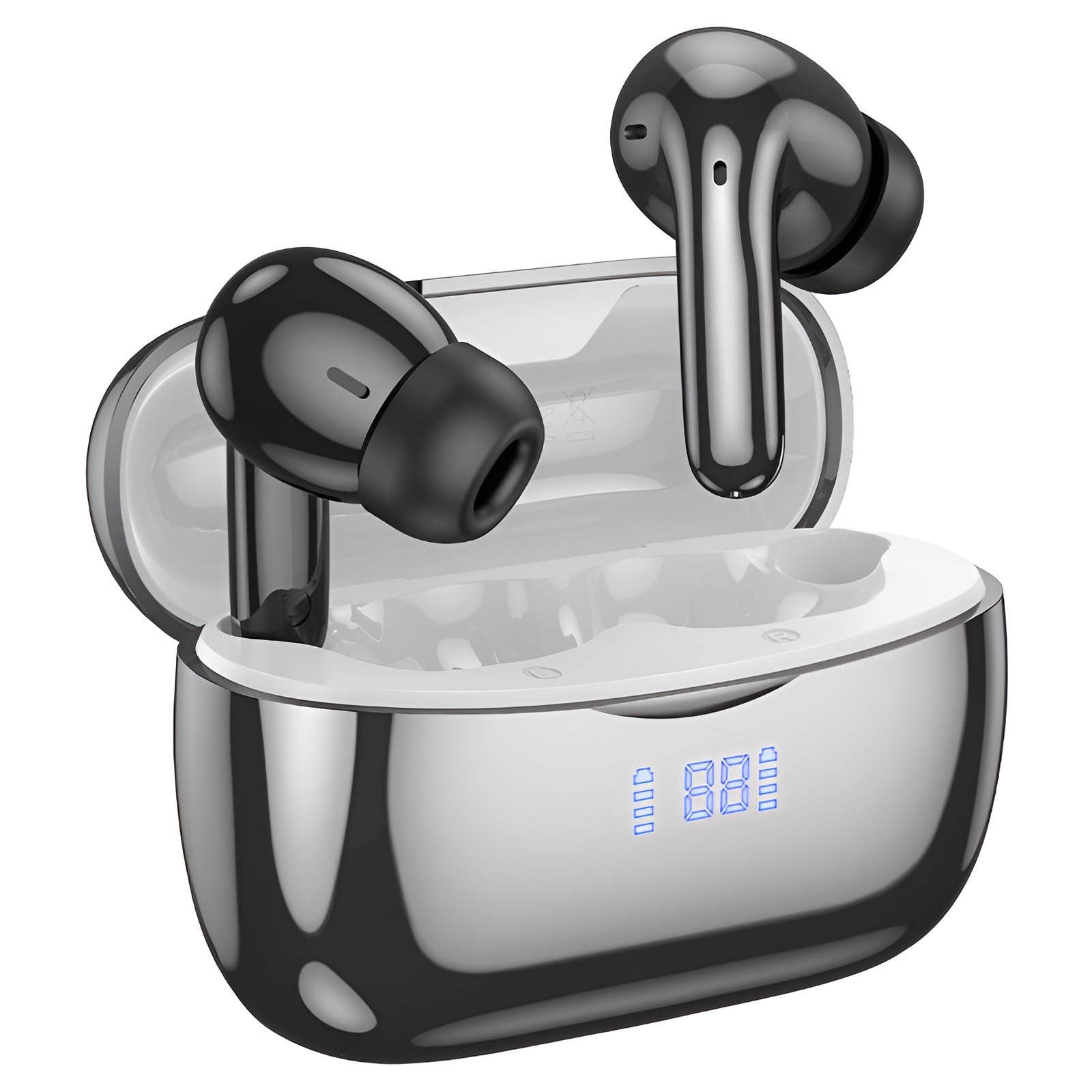 Hoco EQ16 Shine ANC+ENC True Wireless Earbuds – Black Glaze
